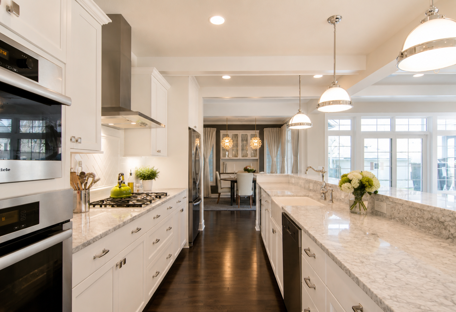 Custom home construction exterior